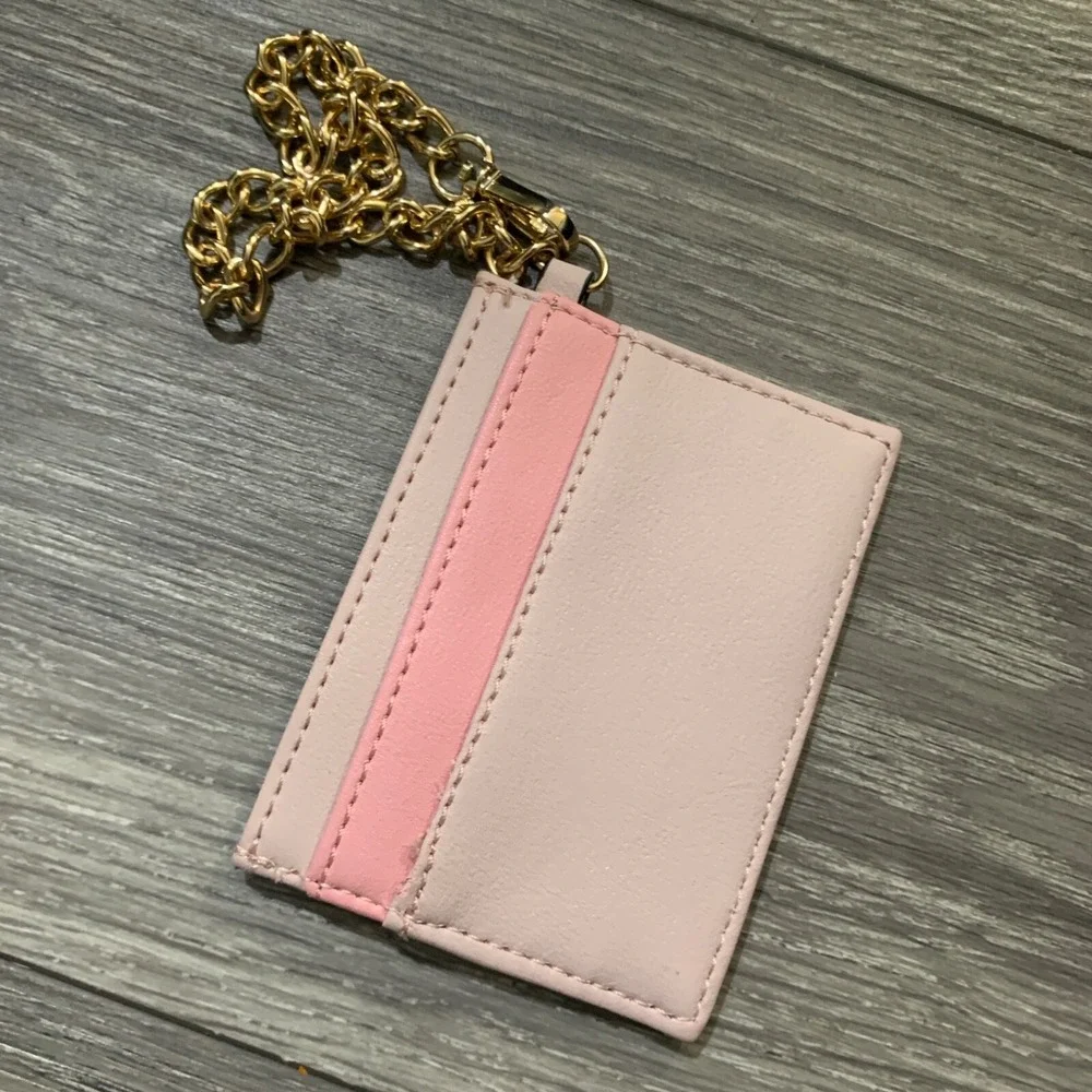TRINA Trina Turk Mini Wallet‎ Credit Card/ID Holder With Keychain Pink